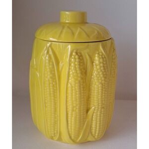Vintage McCoy Yellow Corn Mid Century Cookie Jar 9" Made in the USA 275 Rare